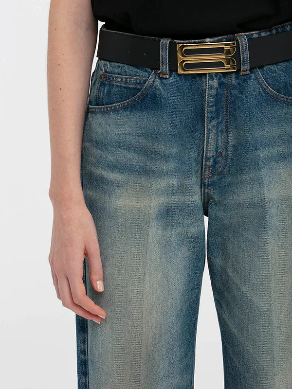 Relaxed Straight Jean in Antique Indigo Wash