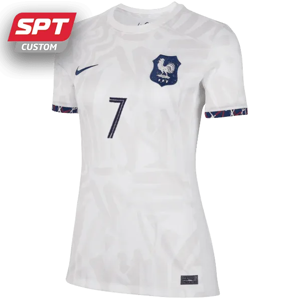 Sakina Karchaoui #7 France National Womens Away Jersey - 2023