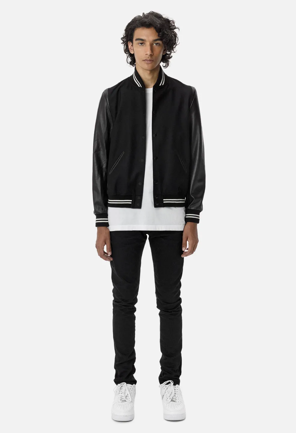 Stadium Jacket / Black x White