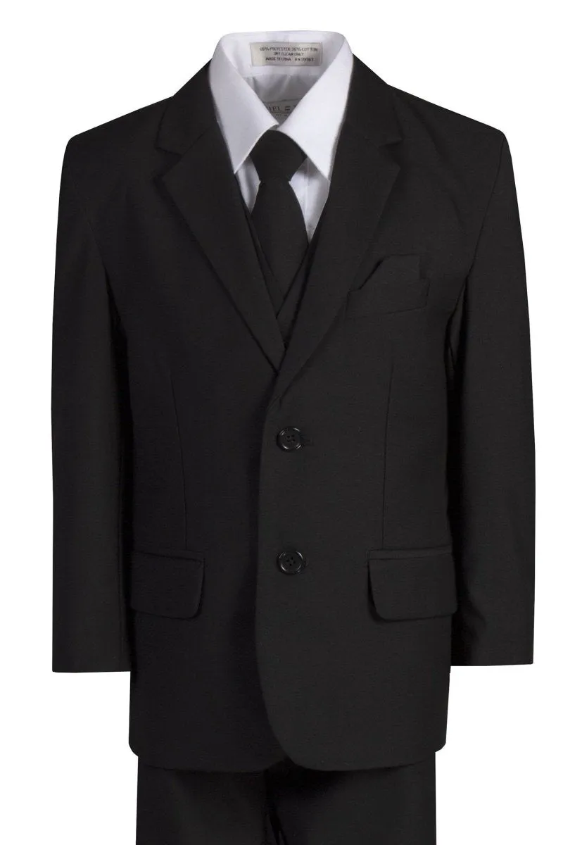 Standard Fit Boys 6 Piece Suit with Neck Tie And Pocketsquare