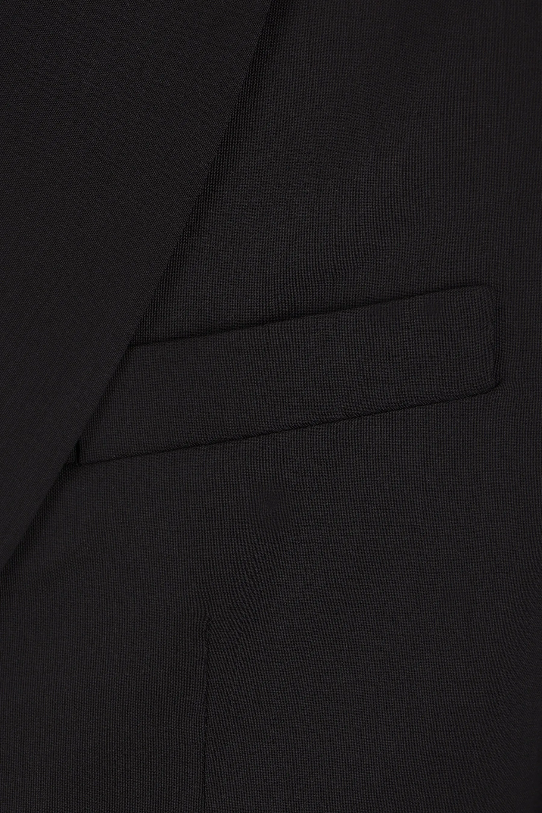 tailored single-breasted wool jacket with logo label