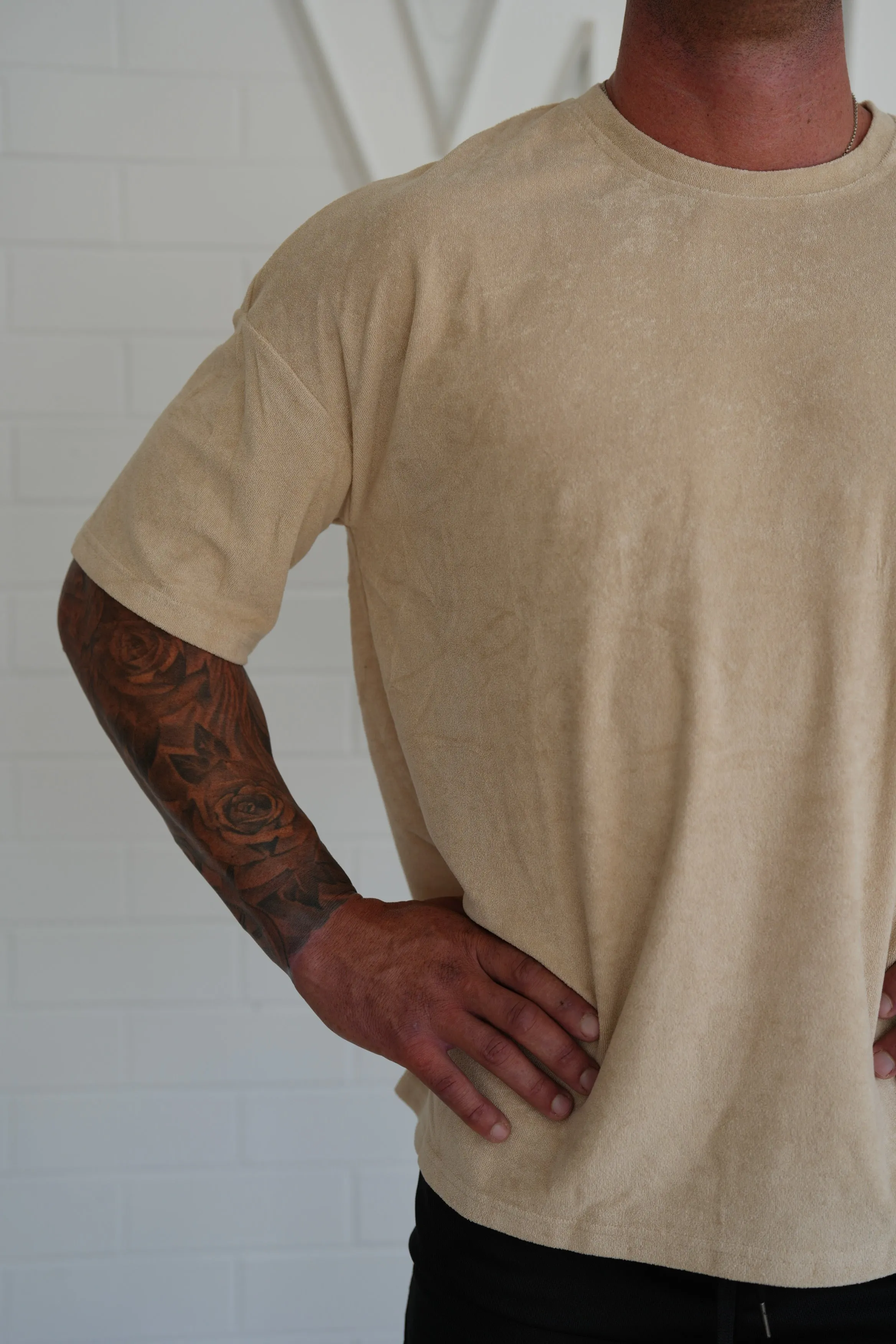 TERRY TOWEL OVERSIZED TEE