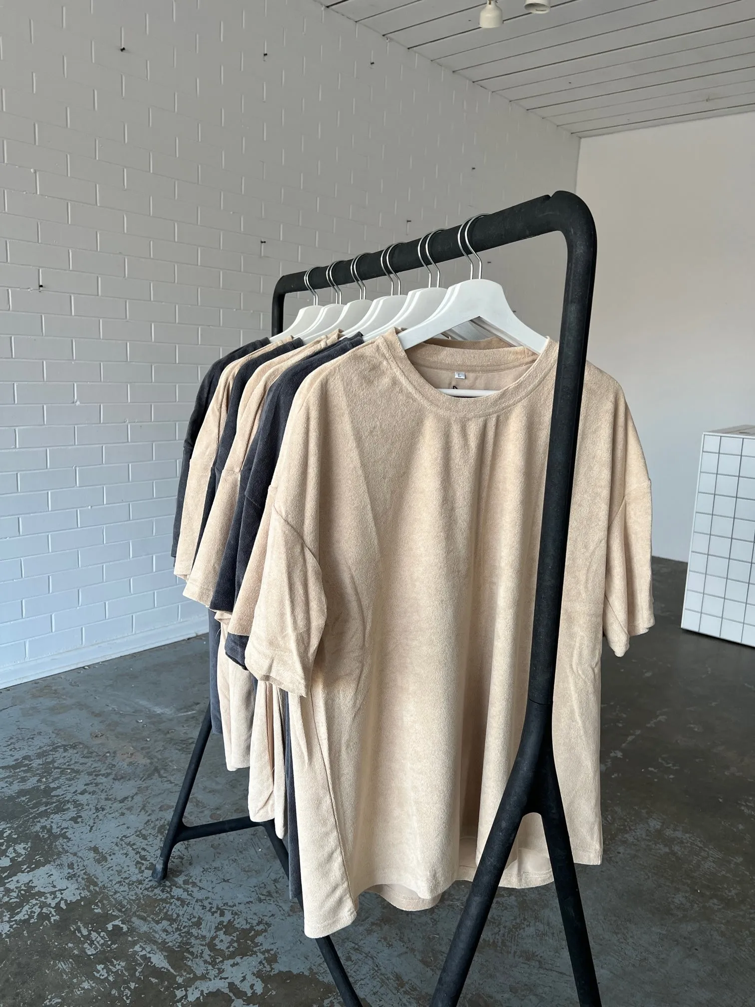 TERRY TOWEL OVERSIZED TEE