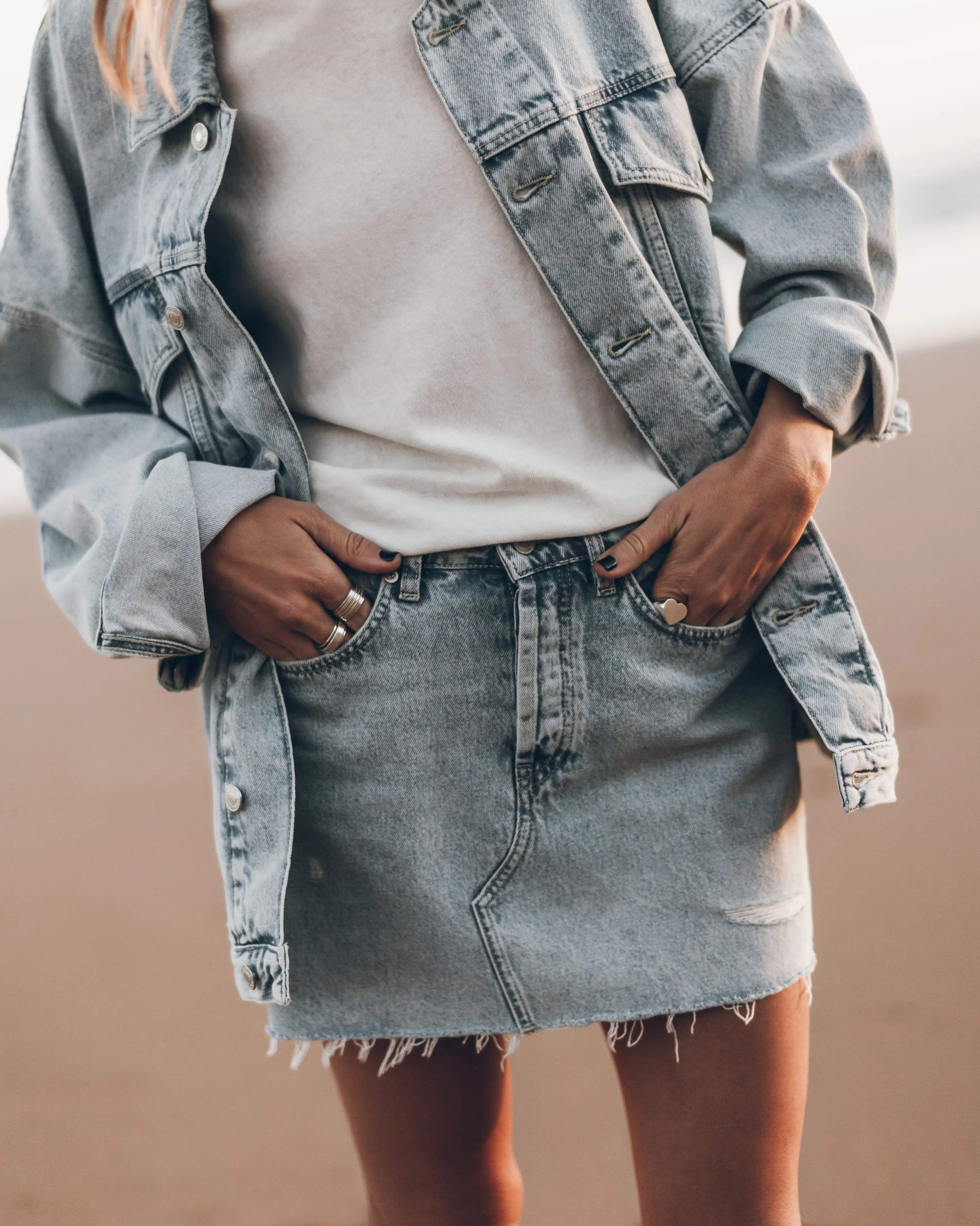 The Blue Oversized Denim Jacket