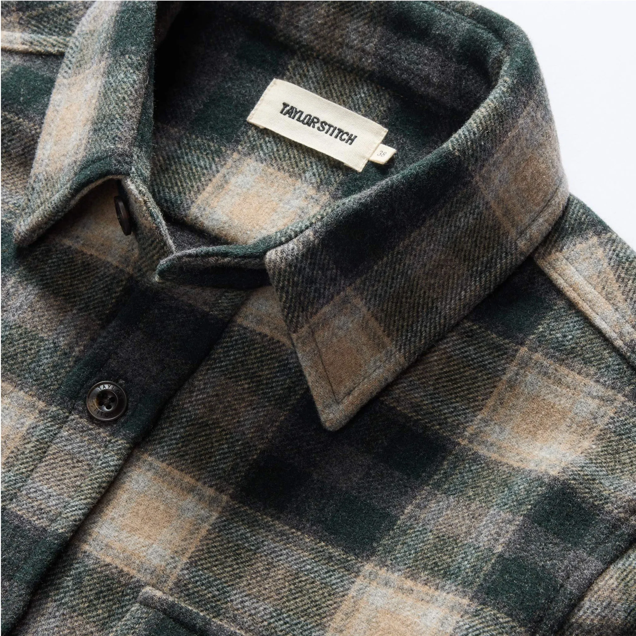 The Maritime Shirt Jacket in Dried Pine Plaid