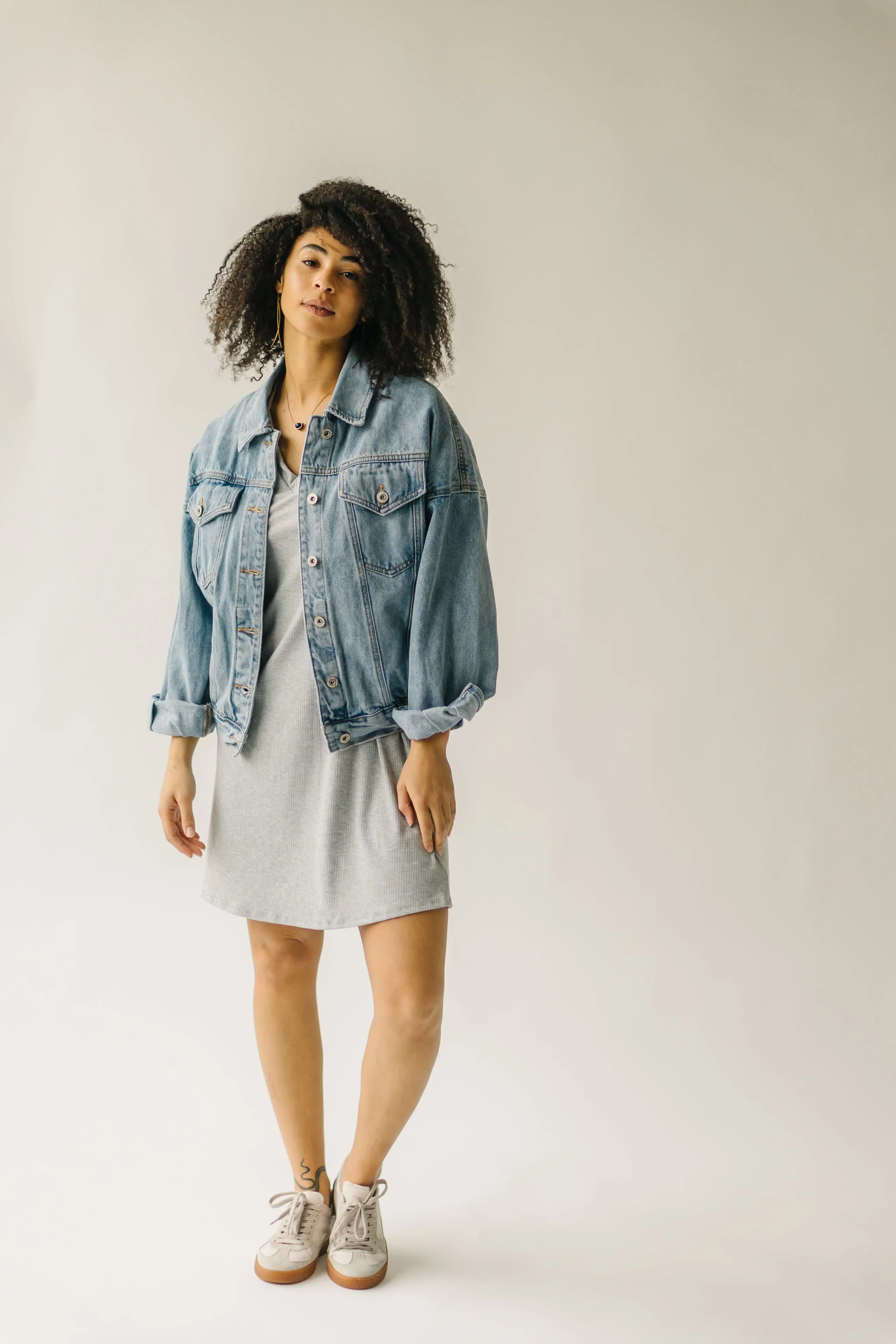 The Tessler Washed Jacket in Denim Blue