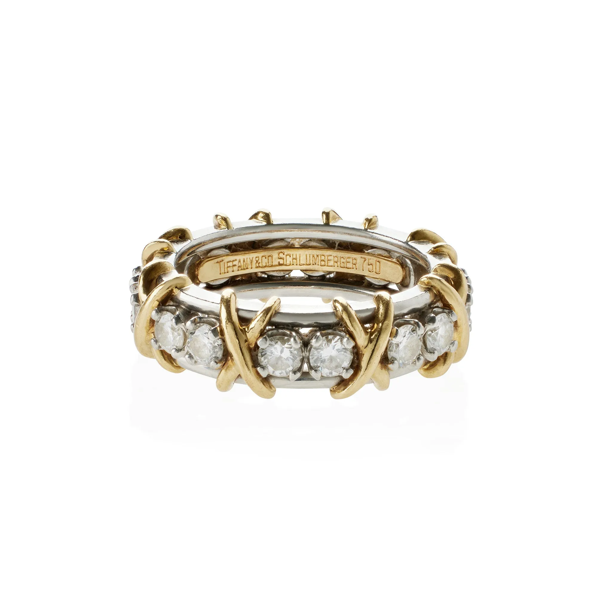 Tiffany & Co. Schlumberger Diamond Sixteen Stone Ring