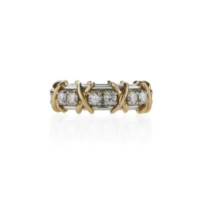 Tiffany & Co. Schlumberger Diamond Sixteen Stone Ring