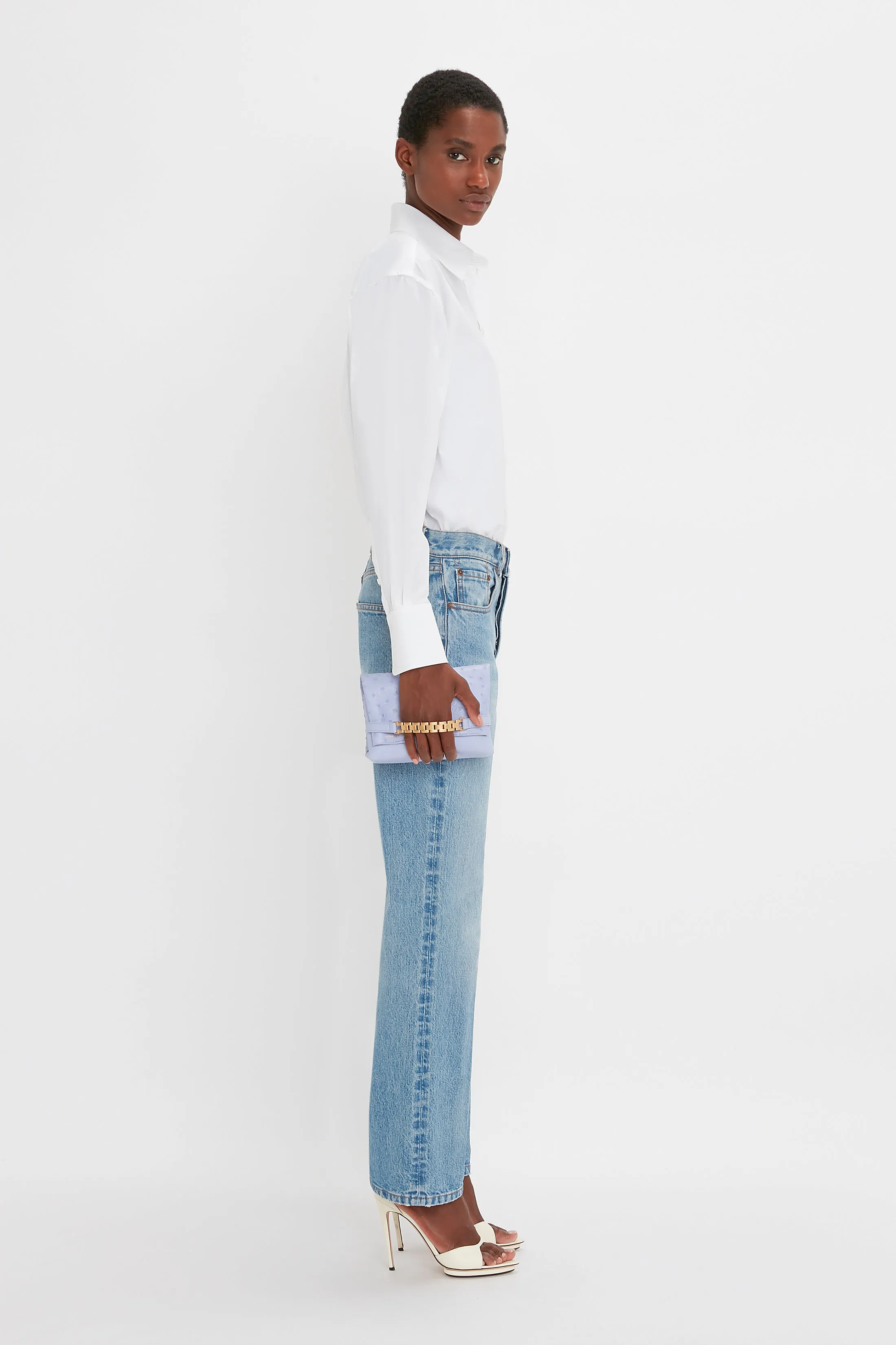 Victoria Mid-Rise Jean In Light Blue