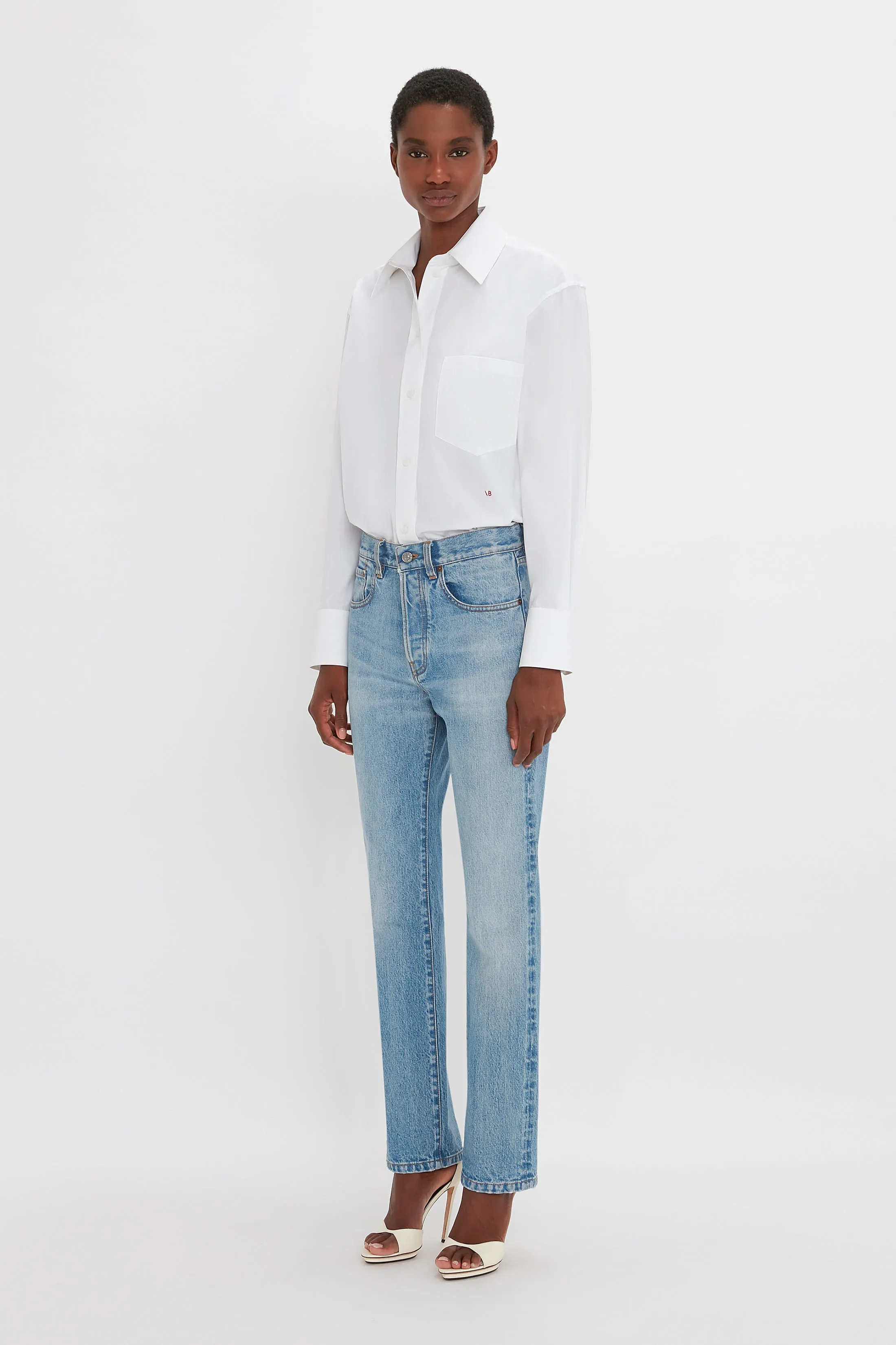 Victoria Mid-Rise Jean In Light Blue