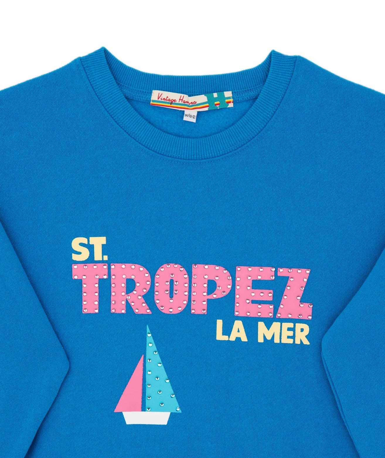 Vintage Havana Girls St. Tropez Surf Wash Crew Sweatshirt